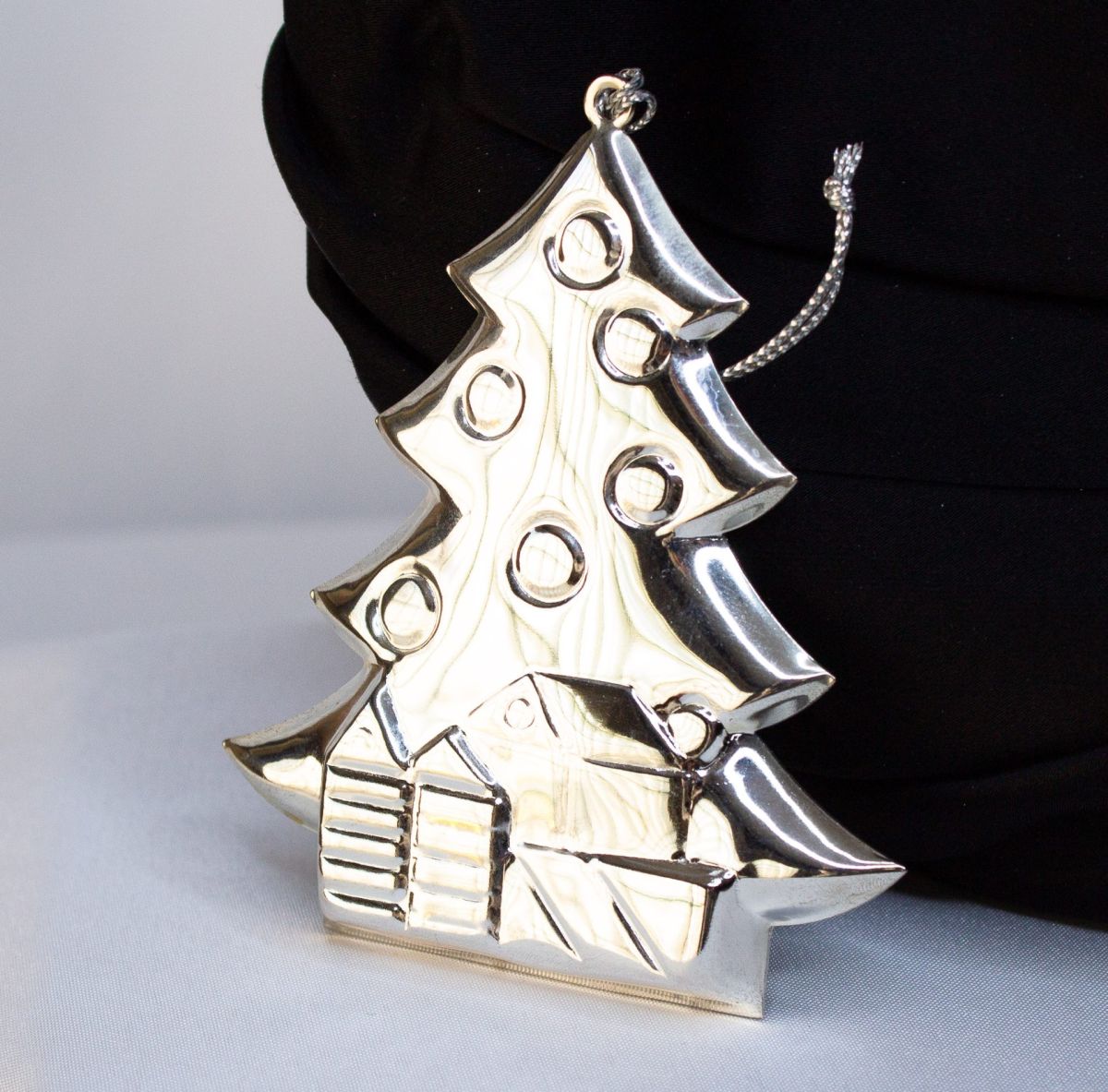 Vintage Silver Christmas Tree Ornament